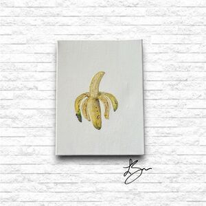 Original “Peeled Banana” Acrylic  Painting on Canvas